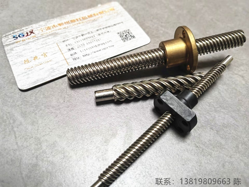 生產（chǎn）加工梯（tī）形絲杆直徑T64頭 T85頭 T105頭 多頭絲杠及銅POM螺母
